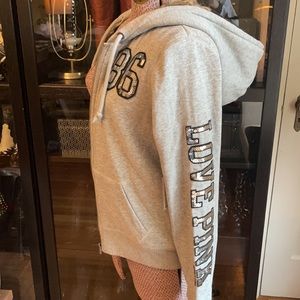 Victoria Secret fuzzy bling hoodie